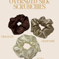 Oversized Mulberry Silk Scrunchie - Champagne