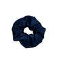 Oversized Mulberry Silk Scrunchie - Navy Blue